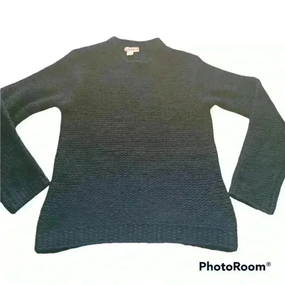 J.Crew Women's Black Wool Blend Knit Sweater M - Picture 1 of 11